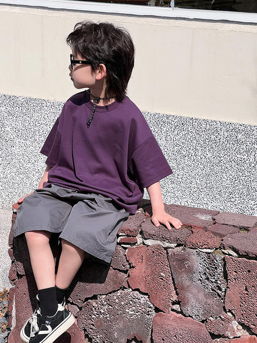 【可爱宽松款式，爆款童装T恤！】童装夏装儿童短袖男童T恤，2024夏季新款中大童小男孩潮流宽松上衣-QQ 商品图1