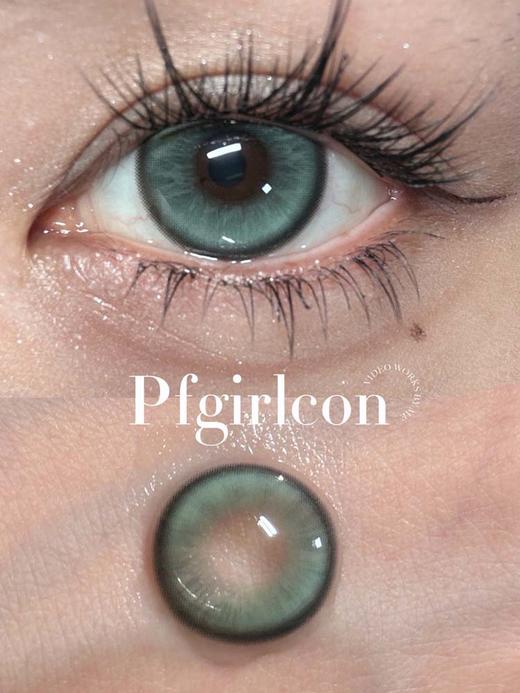 pfgirlcon 美瞳半年抛 青柠气泡 直径14.5mm着色13.9mm 商品图12