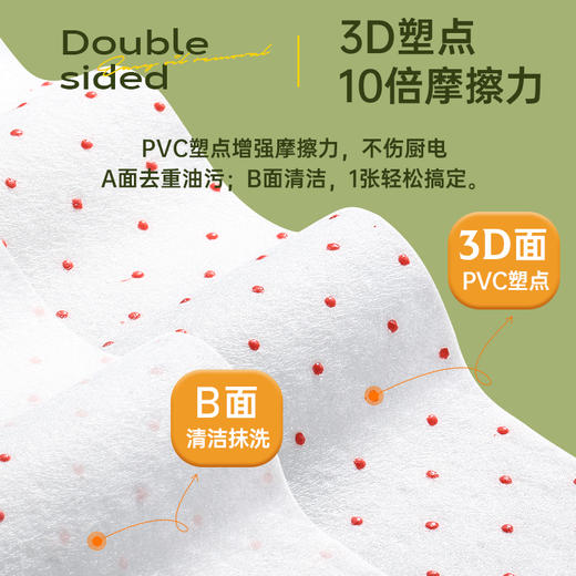 无染去油去污家用厨房湿巾1包/3包/4包 商品图3