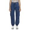 KENZO 高田贤三 女士小虎头徽标贴花休闲牛仔裤 深蓝色 FC52 DP301 6EA 76 商品缩略图0