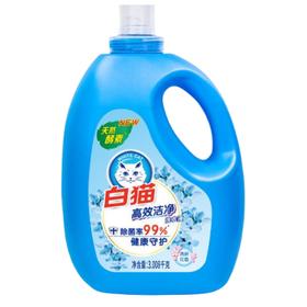 白猫高效洁净洗衣液 3.008kg/瓶