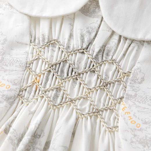 英氏-童衣类（春）H4英梭翻领长套衣英氏白女 商品图3