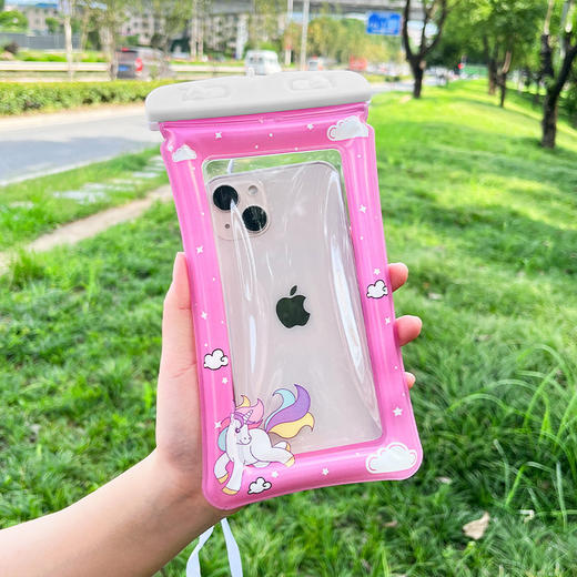 【超高颜值！可触屏操作可爱卡通防水袋】手机防水袋夏日游泳漂流拍照潜水透明可触屏密封袋，自带挂绳，解放双手，尽情玩耍不怕丢。-ry 商品图10