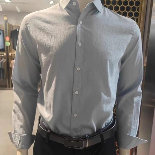 南4银色保罗长袖衬衫241C172 商品图0
