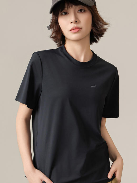 【白色短袖t恤女 无痕透气运动速干短袖女】Ｔ恤圆领体桖女 t恤夏季上衣 商品图4