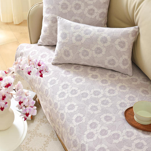 银链花系列沙发巾靠包棉四季通用高端轻奢防滑 商品图1