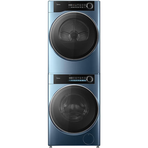 洗烘套装 10kg公斤滚筒洗衣机全自动+热泵烘干机 以旧换新 元气系列 MG100S11+MH100-HS1 商品图0