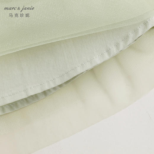 马克珍妮2024年夏装新款 女童镂空花边领网纱连衣裙 240728 商品图4