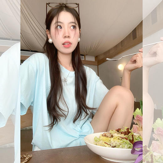 <曾小咸推荐>现货秒杀！卖完不补 ！微信打折价！2色开叉短袖 日常99.99/件 立减50 秒杀49.99/件！！ 商品图3