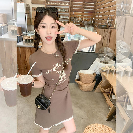 <曾小咸推荐> 【私服纸片人】灰咖色连衣裙 商品图1