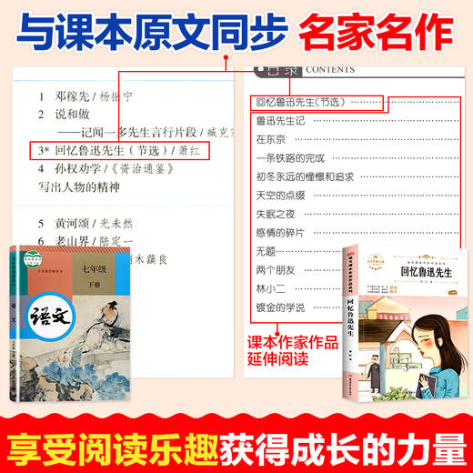 语文课本作家作品系列单色  回忆鲁迅先生 商品图3
