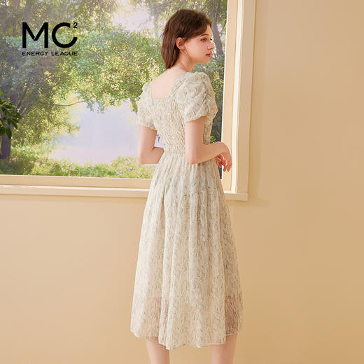 mc2碎花显瘦显高连衣裙女装2024夏季新款法式莫奈风温柔时尚气质 商品图2