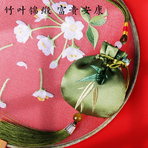 【艾草驱蚊香包香囊空袋】夏季随身古风荷包 汽车香袋袋子挂件  商品图3