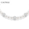 GAONAS 南海明珠14mm富婆大气白长珠项链10320XW 商品缩略图2