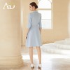 AD高端职业连衣裙女春夏七分袖西装裙时尚气质主持人教师工作服 商品缩略图4