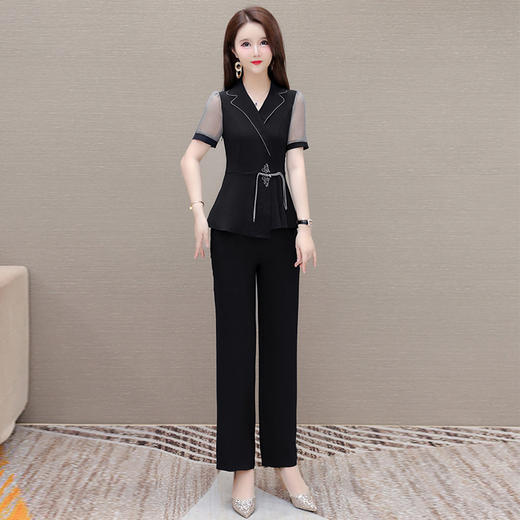 时尚气质，潮流拼接两件套QYM-YJ-24JA36-L 商品图1