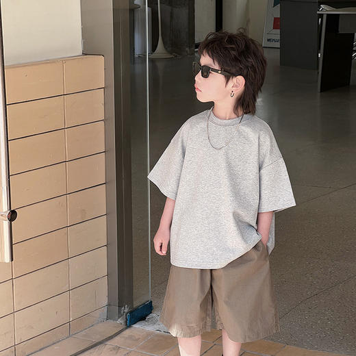 【可爱宽松款式，爆款童装T恤！】童装夏装儿童短袖男童T恤，2024夏季新款中大童小男孩潮流宽松上衣-QQ 商品图11
