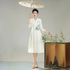 【青山】春夏新款绣花改良新中式日常旗袍连衣裙 商品缩略图0