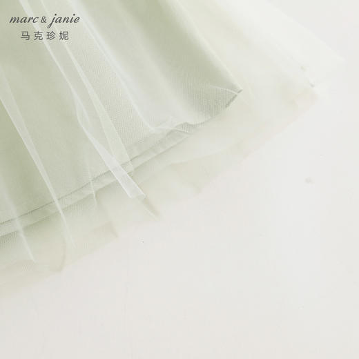 马克珍妮2024年夏装新款 女童蝴蝶结网纱背心连衣裙 240688 商品图4