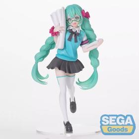 SEGA 世嘉 16周年纪念 初音未来 学生装 手办模型