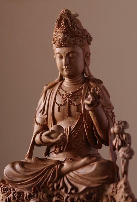 持珠观音°老山檀香摆件 商品图5