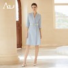 AD高端职业连衣裙女春夏七分袖西装裙时尚气质主持人教师工作服 商品缩略图3