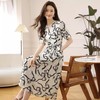 碎花连衣裙女2024夏季新款韩版高级感裹身温柔法式气质V领长裙子 商品缩略图2