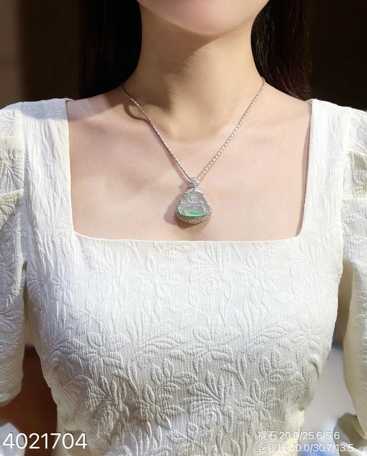 4021704，飘翠佛公吊坠。具体价格微信咨询 商品图4