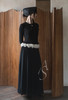 Ashlyn 黑色fallon垂褶长半裙 商品缩略图9