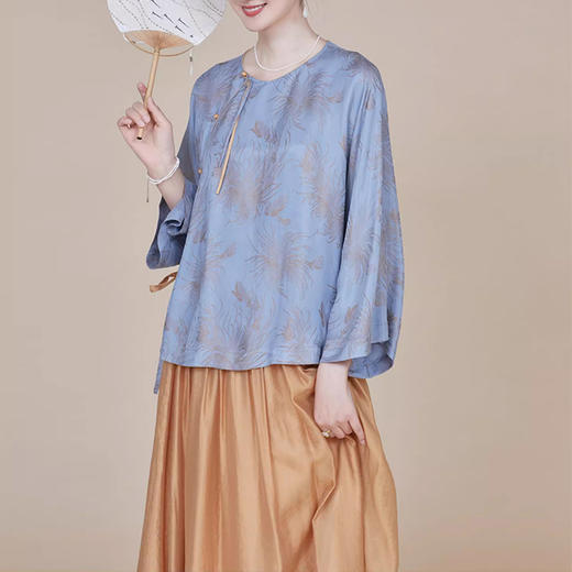 裁缝学苑AQ268新中式改良居士服衬衫盘扣汉服茶服上衣纸样女装样板 商品图1