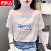 ALBB-条纹短袖t恤女纯棉夏装甜美上衣 商品缩略图3