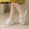 ZHR则则小香风凉鞋女厚底魔术贴运动凉鞋2024新款时尚外穿沙滩鞋 商品缩略图9