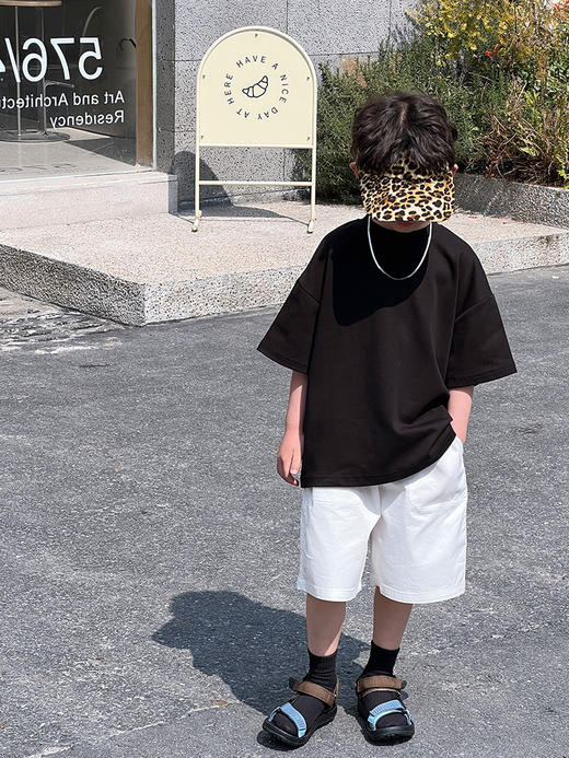 【可爱宽松款式，爆款童装T恤！】童装夏装儿童短袖男童T恤，2024夏季新款中大童小男孩潮流宽松上衣-QQ 商品图3