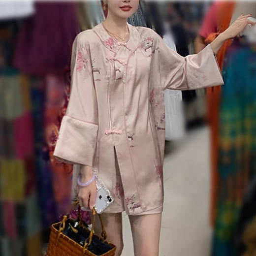 裁缝学苑AQ269新中式轻国风盘扣套装纸样女装上衣 短裤子服装打板 商品图3