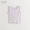 马克珍妮2024年夏装新款 女童甜美爱心满印罗纹纯棉背心 240758 商品缩略图1