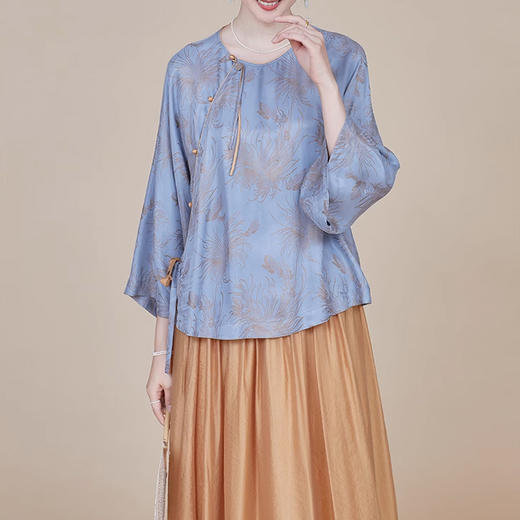 裁缝学苑AQ268新中式改良居士服衬衫盘扣汉服茶服上衣纸样女装样板 商品图4