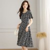 今年流行裙子2024新款夏季女气质温柔风方领中长款显瘦碎花连衣裙 商品缩略图2
