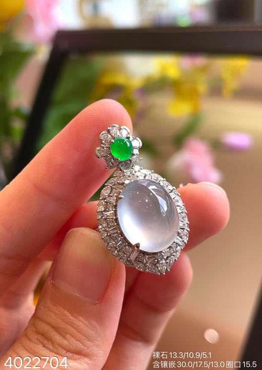 4022704 ，玻璃蛋面吊坠戒指两用款。具体价格微信咨询 商品图6