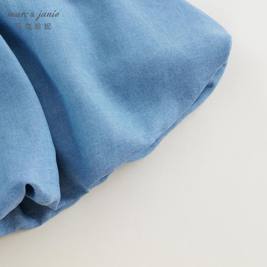 马克珍妮2024年夏装新款 女童透气莱赛尔吊带牛仔连衣裙240660 商品图3