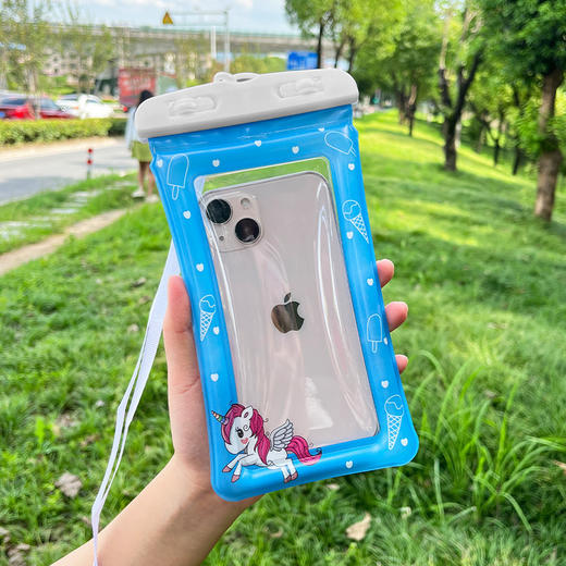 【超高颜值！可触屏操作可爱卡通防水袋】手机防水袋夏日游泳漂流拍照潜水透明可触屏密封袋，自带挂绳，解放双手，尽情玩耍不怕丢。-ry 商品图12