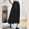 OLrain欧芮儿黑色半身裙女夏季2024年新款通勤百搭气质A字中长裙 商品缩略图0