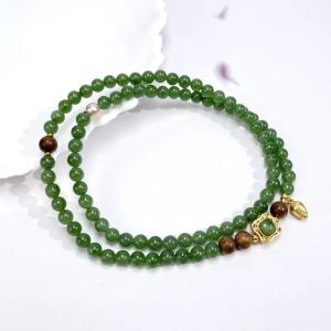 S925碧玉单圈-圆珠6#珍珠沉香 商品图0