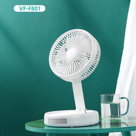 沃尔风小风扇办公室宿舍桌面风扇usb大风力折叠便携随身可充插电