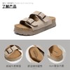 ZHR则则一字拖鞋女2024夏季新款厚底增高沙滩鞋外穿博肯拖鞋 商品缩略图4