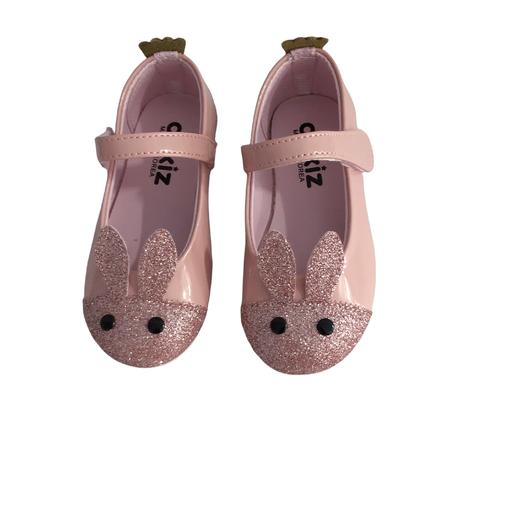 亮面兔兔舒适皮鞋 商品图0