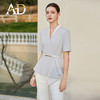 AD高端技师工作服女案场客服工装2024新款夏季职业装蓝色西装套装 商品缩略图2