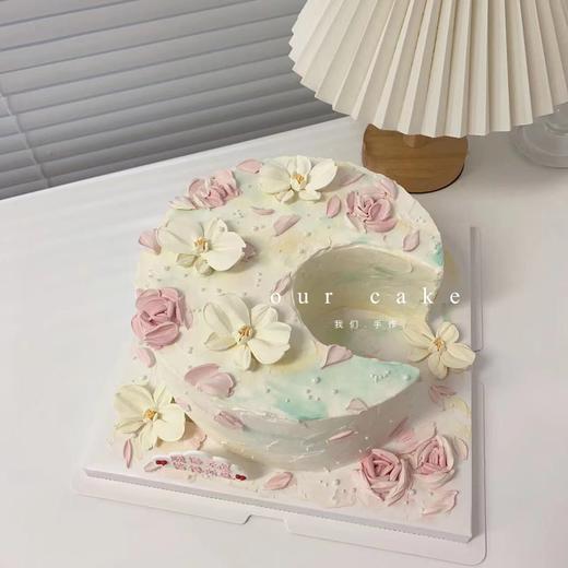 月亮上的刮刀花蛋糕-低糖处理无添加 商品图1