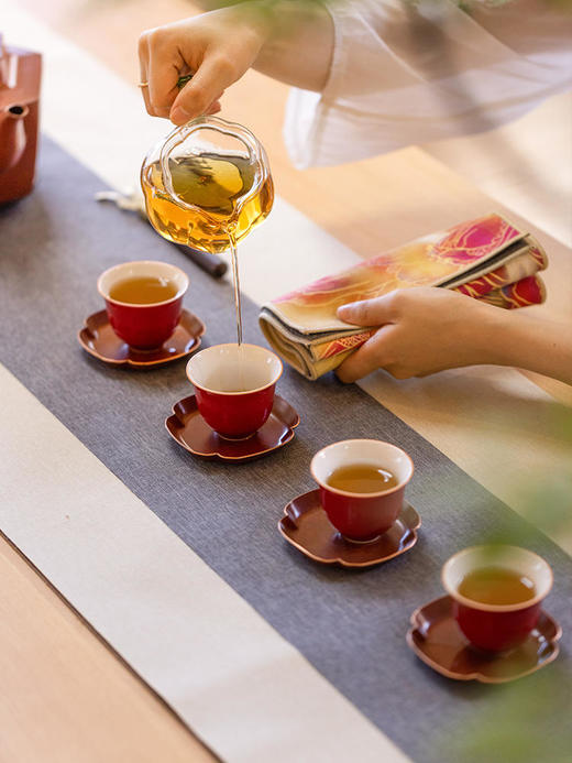 朱炳仁铜 鸿运当头茶礼套装功夫茶具新款轻奢高档茶壶送客户礼品 商品图2