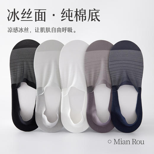 【巨舒适！冰丝更清爽！】时尚夏日必备，防紫外线，持久回弹，稳固袜跟，如踩凉云；网眼透气，百搭随意配，冰丝舒爽！ 商品图2
