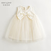 马克珍妮2024年夏装新款 女童蝴蝶结网纱背心连衣裙 240688 商品缩略图2